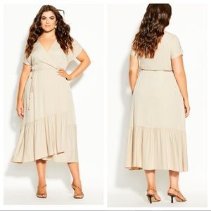 NWT! City Chic Kara Dress - buff